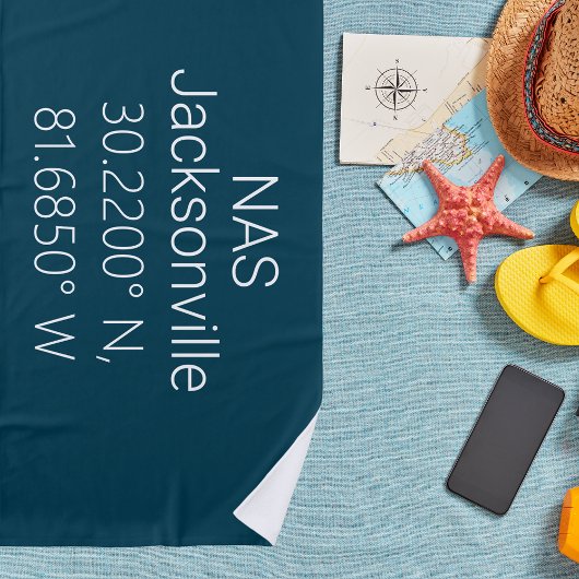 NAS Jacksonville Latitude Longitude Strandtuch
