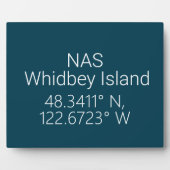 NAS Whidbey Island Latitude Länge Fotoplatte (Vorderseite)