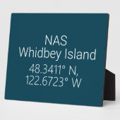 NAS Whidbey Island Latitude Länge Fotoplatte (Seite)