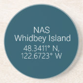 NAS Whidbey Island Latitude Länge Getränkeuntersetzer (Vorne)