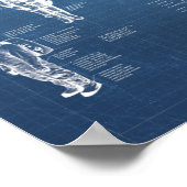 NASA Apollar Saturn V Raumfahrzeug-Befehlsmodul Poster (Ecke)