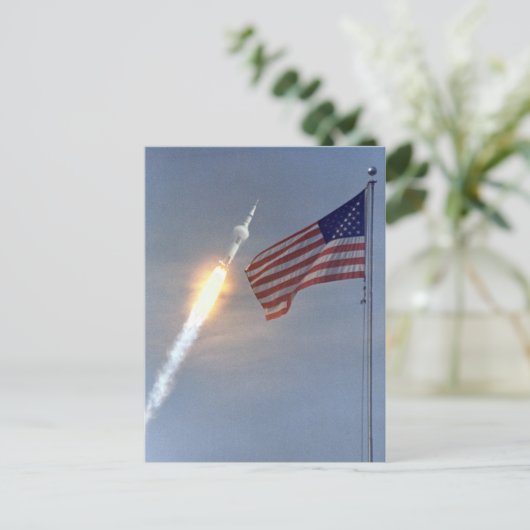 NASA: Apollo11 Postkarte (Stehend Vorderseite)