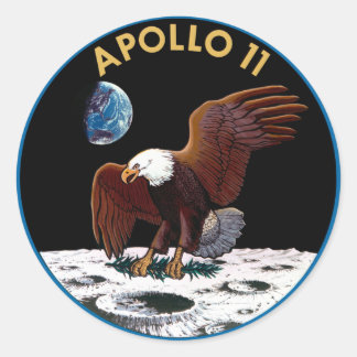 NASA Apollo 11-Logo Runder Aufkleber