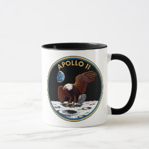 NASA Apollo 11 Mondlandung Lunar Patch Insignien Tasse