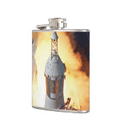 NASA Apollo 11 Mondlandungsraketenstart Flachmann (Links)