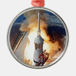 NASA Apollo 11 Mondlandungsraketenstart Ornament Aus Metall