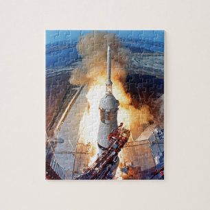 NASA Apollo 11 Mondlandungsraketenstart Puzzle