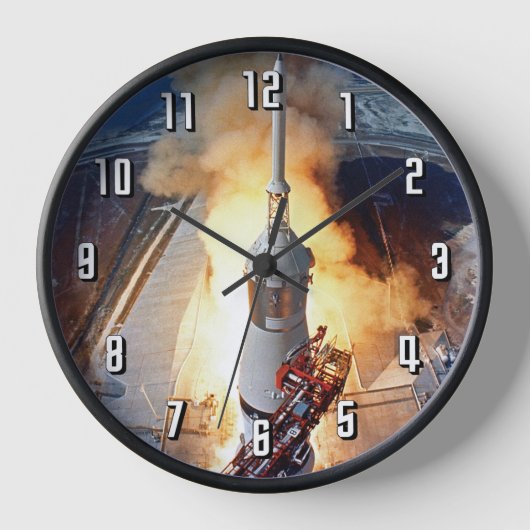 NASA Apollo 11 Mondlandungsraketenstart Uhr (Vorderseite)
