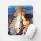 NASA Apollo 11 Moon Landing Rocket Launch Mousepad (Mit Mouse)