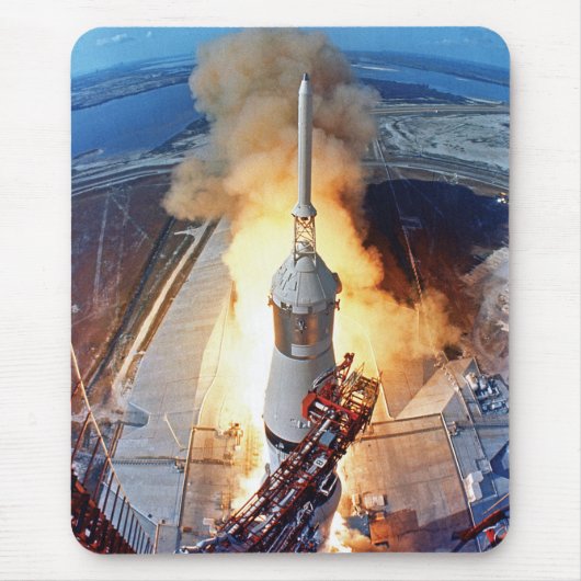 NASA Apollo 11 Moon Landing Rocket Launch Mousepad (Vorne)