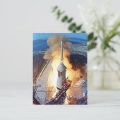 NASA Apollo 11 Moon Landing Rocket Launch Postkarte (Stehend Vorderseite)