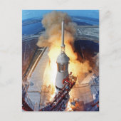 NASA Apollo 11 Moon Landing Rocket Launch Postkarte (Vorderseite)