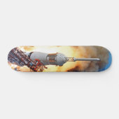 NASA Apollo 11 Moon Landing Rocket Launch Skateboard (Horizontal)