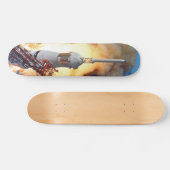 NASA Apollo 11 Moon Landing Rocket Launch Skateboard (Horizontal)