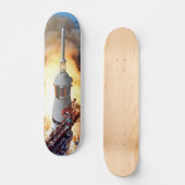 NASA Apollo 11 Moon Landing Rocket Launch Skateboard (Vorderseite)