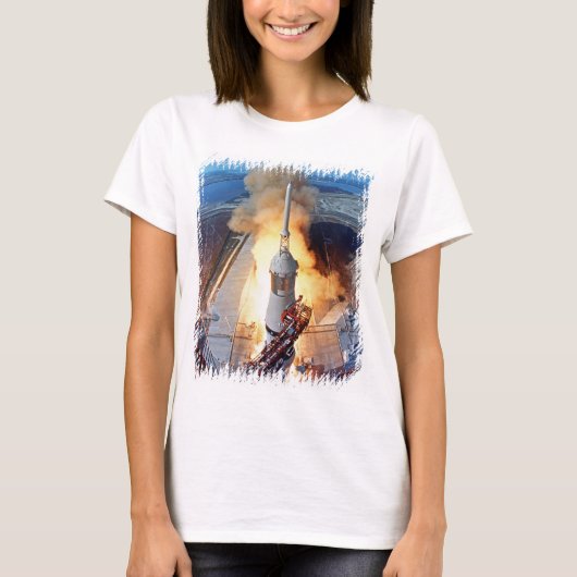 NASA Apollo 11 Moon Landing Rocket Launch T-Shirt (Vorderseite)