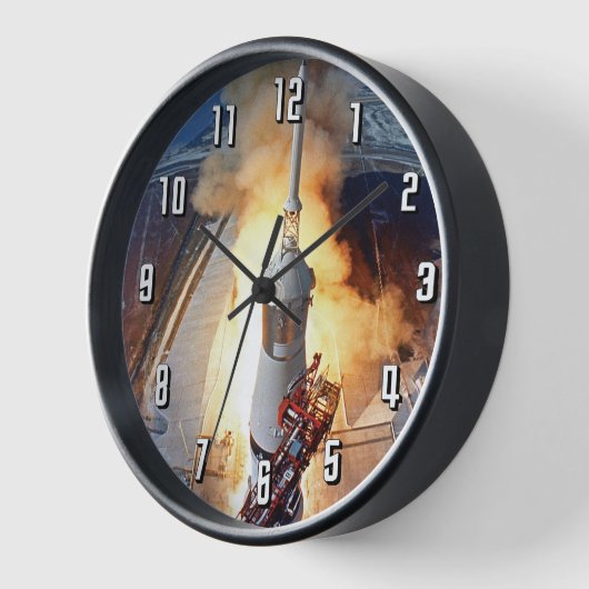 NASA Apollo 11 Moon Landing Rocket Launch Uhr (Winkel)