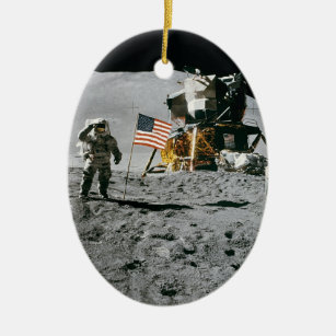 Nasa Apollo 15 Mondmond 1971 Keramik Ornament