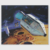 NASA Apollo 15 Subsatellitenfernbahn-Orbit-Artwork Geschenkpapier (Flach)