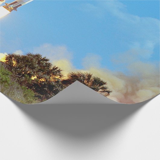 NASA Apollo 16 Saturn V Raketenstart Geschenkpapier (Ecke)