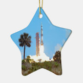 NASA Apollo 16 Saturn V Raketenstart Keramik Ornament (Links)