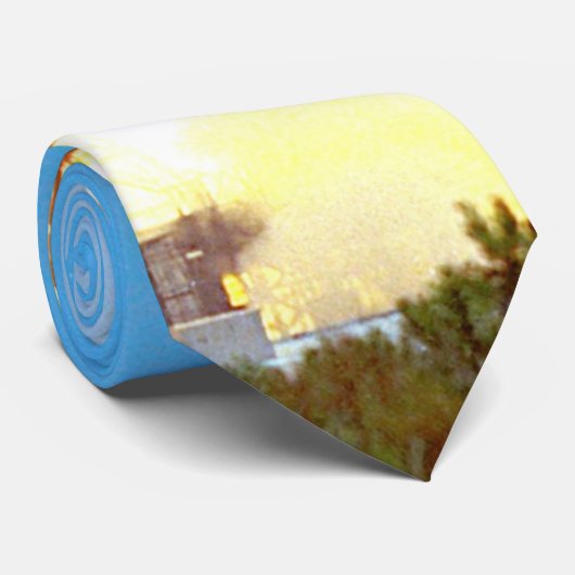 NASA Apollo 16 Saturn V Raketenstart Krawatte (Gerollt)