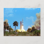 NASA Apollo 16 Saturn V Raketenstart Postkarte (Vorderseite)