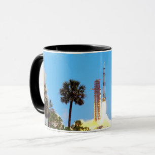 NASA Apollo 16 Saturn V Raketenstart Tasse