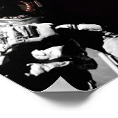 NASA Apollo 17 Astronaut Flag Earth Moon Foto Poster (Ecke)