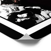 NASA Apollo 17 Astronaut Flag Earth Moon Foto Poster (Ecke)