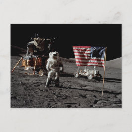 NASA Apollo 17 lunar landing mission, 1972 Postkarte