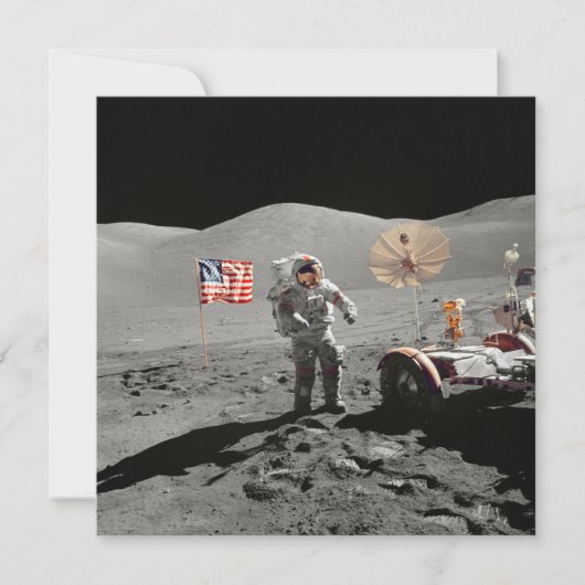 NASA Apollo 17 Mondlandemission, 1972 (Vorderseite)