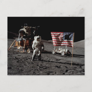 NASA-Apollo-17-Mondlandemission, 1972 Postkarte
