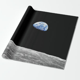 NASA Apollo 8 Earthrise Mond Lunar Orbit Foto Geschenkpapier