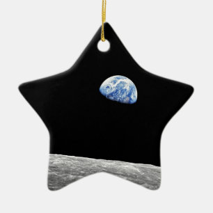 NASA Apollo 8 Earthrise Mond Lunar Orbit Foto Keramik Ornament