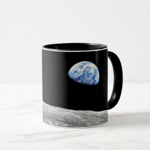 NASA Apollo 8 Earthrise Mond Lunar Orbit Foto Tasse