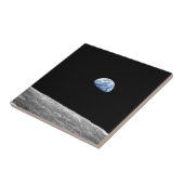 NASA Apollo 8 Earthrise Moon Lunar Orbit Foto Fliese (Seite)