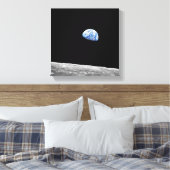NASA Apollo 8 Earthrise Moon Lunar Orbit Foto Leinwanddruck (Insitu (Schlafzimmer))