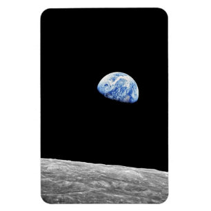 NASA Apollo 8 Earthrise Moon Lunar Orbit Foto Magnet