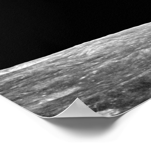 NASA Apollo 8 Earthrise Moon Lunar Orbit Foto Poster (Ecke)