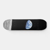 NASA Apollo 8 Earthrise Moon Lunar Orbit Foto Skateboard (Horizontal)