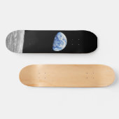 NASA Apollo 8 Earthrise Moon Lunar Orbit Foto Skateboard (Horizontal)