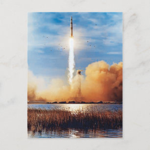 NASA Apollo 8 Raketenstart Kennedy Space Center Postkarte