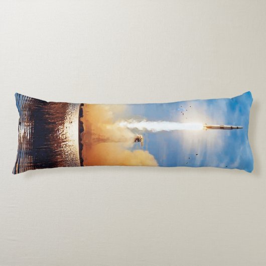 NASA Apollo 8 Rocket Launch Kennedy Space Center Seitenschläferkissen (Vorderseite)