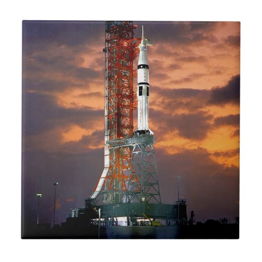 NASA Apollo Soyuz Startfahrzeug Sunrise Launchpad Fliese (Vorderseite)