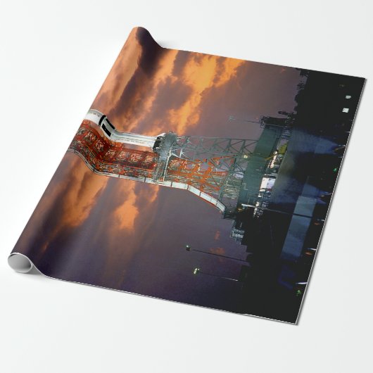 NASA Apollo Soyuz Startfahrzeug Sunrise Launchpad Geschenkpapier (Ungerollt)