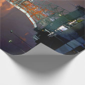 NASA Apollo Soyuz Startfahrzeug Sunrise Launchpad Geschenkpapier (Ecke)