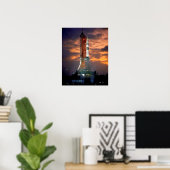 NASA Apollo Soyuz Startfahrzeug Sunrise Launchpad Poster (Heimbüro)