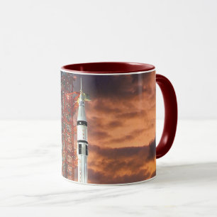 NASA Apollo Soyuz Trägerrakete Sunrise Startplatz Tasse