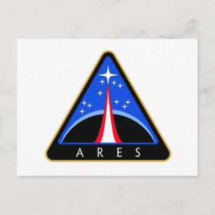 NASA Ares Rocket Logo Postkarte